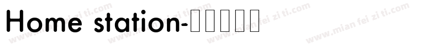 Home station字体转换